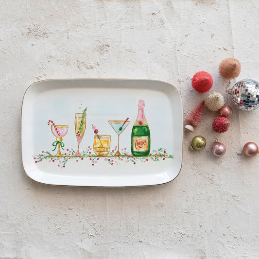 Ceramic Making Spirits Bright Serving Platter